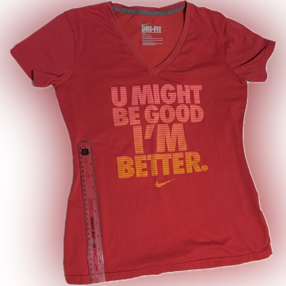 Women’s Nike Dri-Fit Slim-Fit Athletic SS T-Shirt Size Medium - Picture 5 of 5